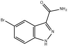 5-broMo-1H-Indazole-3 -CarboxaMide Struktur