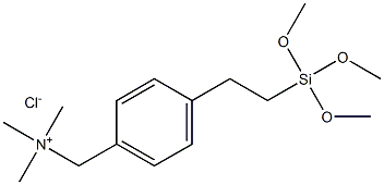 4-(TRIMETHOXYSILYLETHYL)BENZYLTRIMETHYLAMMONIUM CHLORIDE, 60% in Methanol Struktur