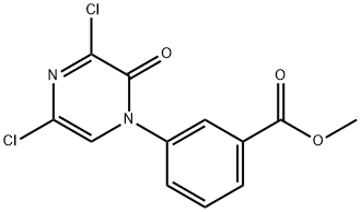 3-(3,5-Dichloro-2-oxo-2H-pyrazin-1-yl)-benzoic acid Methyl ester Struktur