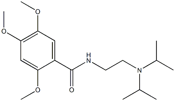 N-(2-(diisopropylaMino)ethyl)-2,4,5-triMethoxybenzaMide Struktur