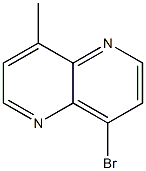 4-broMo-8-Methyl-1,5-naphthyridine Struktur