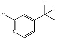 2-broMo-4-(1,1-difluoroethyl)pyridine Struktur