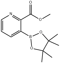 METHYL 3-(4,4,5,5-TETRAMETHYL-1,3,2-DIOXABOROLAN-2-YL)PICOLINATE Struktur