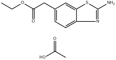 (2-AMino-benzothiazol-6-yl)-acetic acid ethyl ester acetate Struktur