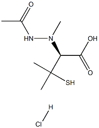 (S)-AcetaMidoMethyl-D-penicillaMine hydrochloride Struktur