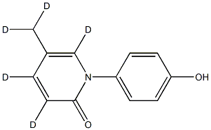 N-(4-Hydroxyphenyl)-5-methyl-2-1H-Pyridone-d5 Struktur