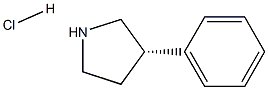 (S)-3-Phenyl-pyrrolidine hydrochloride Struktur