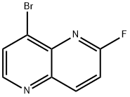 8-broMo-2-fluoro-1,5-naphthyridine Struktur