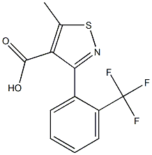 5-Methyl-3-(2-(trifluoroMethyl)phenyl)isothiazole-4-carboxylic acid Struktur