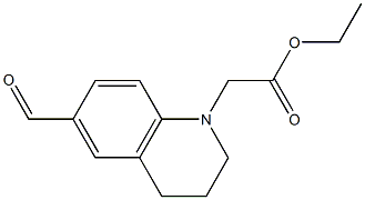 Ethyl 2-(6-forMyl-3,4-dihydroquinolin-1(2H)-yl)acetate Struktur