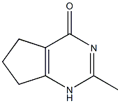 2-Methyl-1,5,6,7-tetrahydro-cyclopentapyriMidin-4-one Struktur