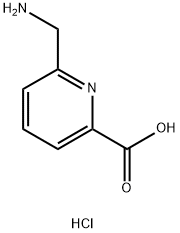 6-(AMinoMethyl)picolinic acid hydrochloride Struktur