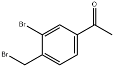 1-(3-broMo-4-(broMoMethyl)phenyl)ethanone Struktur