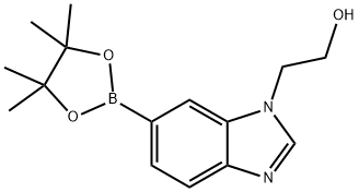 2-(5-(4,4,5,5-tetraMethyl-1,3,2-dioxaborolan-2-yl)-1H-benzo[d]iMidazol-1-yl)ethanol Struktur