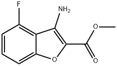 3-AMino-4-fluoro-benzofuran-2-carboxylic acid Methyl ester Struktur