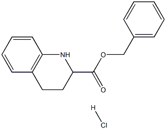 1,2,3,4-TETRAHYDROQUINOLINE-2-CARBOXYLIC ACID BENZYL ESTER HCL Struktur