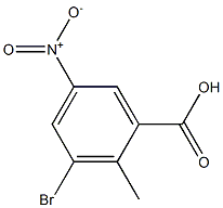 2-Methyl-3-broMo-5-nitro benzoic acid Struktur