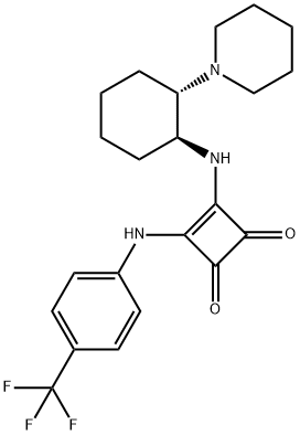 3-[[(1S,2S)-2-(1-piperidinyl)cyclohexyl]aMino]-4-[[4-(trifluoroMethyl)phenyl]aMino]-3-Cyclobutene-1,2-dione price.