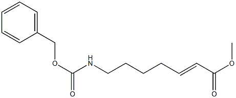 7-BenzyloxycarbonylaMino-hept-2-enoic acid Methyl ester Struktur