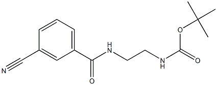 [2-(3-Cyano-benzoylaMino)-ethyl]-carbaMic acid tert-butyl ester Struktur