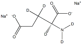 GlutaMic-d5 Acid SodiuM Salt Struktur