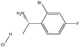 (S)-1-(2-broMo-4-fluorophenyl)ethanaMine hydrochloride Struktur