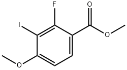 2-Fluoro-3-iodo-4-Methoxy-benzoic acid Methyl ester Struktur