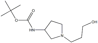 [1-(3-Hydroxy-propyl)-pyrrolidin-3-yl]-carbaMic acid tert-butyl ester Struktur