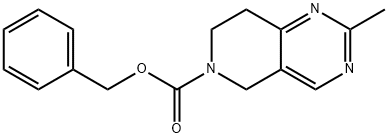 2-Methyl-7,8-dihydro-5H-pyrido[4,3-d]pyriMidine-6-carboxylic acid benzyl ester Struktur