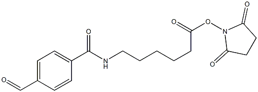 4-ForMylbenzoaMidohexanoic acid N-hydroxysucciniMide ester Struktur