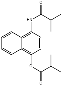 4-isobutyraMidonaphthalen-1-yl isobutyrate Struktur