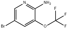 5-broMo-3-(trifluoroMethoxy)pyridin-2-aMine Struktur