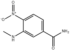 3-(MethylaMino)-4-nitrobenzaMide Struktur