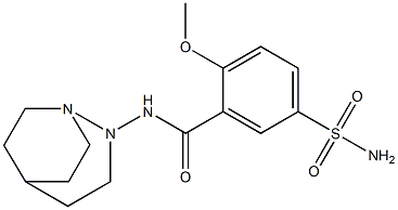 Benzamide,5-(aminosulfonyl)-N-1,2-diazabicyclo[3.2.2]non-2-yl-2-methoxy- Structure