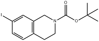 TERT-BUTYL 7-IODO-3,4-DIHYDROISOQUINOLINE-2(1H)-CARBOXYLATE Struktur