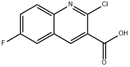 2-chloro-6-fluoroquinoline-3-carboxylic acid Struktur