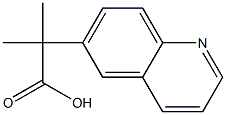 2-Methyl-2-(quinolin-6-yl)propanoic acid Struktur