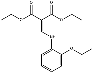 diethyl {[(2-ethoxyphenyl)amino]methylidene}propanedioate Struktur