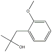 1-(2-methoxyphenyl)-2-methylpropan-2-ol Struktur