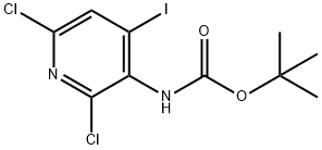 TERT-BUTYL (2,6-DICHLORO-4-IODOPYRIDIN-3-YL)CARBAMATE Struktur