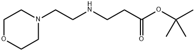 tert-butyl 3-{[2-(morpholin-4-yl)ethyl]amino}propanoate Struktur