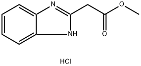 methyl 2-(1H-1,3-benzodiazol-2-yl)acetate hydrochloride Struktur