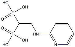 [1-phosphono-2-(pyridin-2-ylamino)ethyl]phosphonic acid Structure