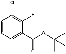 TERT-BUTYL 3-CHLORO-2-FLUOROBENZOATE Struktur