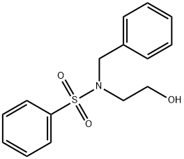 N-benzyl-N-(2-hydroxyethyl)benzenesulfonamide Struktur