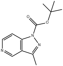 tert-Butyl 3-methyl-1H-pyrazolo[4,3-c]pyridine-1-carboxylate Struktur