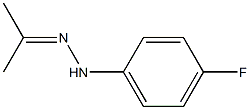 2-Propanone, (4-fluorophenyl)hydrazone Struktur