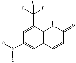 6-Nitro-8-trifluoromethyl-quinolin-2-ol Struktur