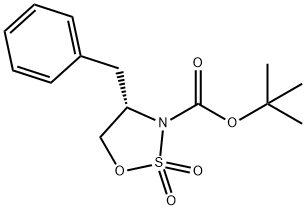 (S)-3-Boc-4-benzyl-1,2,3-oxathiazolidine 2,2-dioxide Struktur