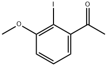 1-(2-Iodo-3-methoxy-phenyl)-ethanone Struktur